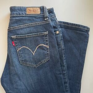 Levi's Mid Rise Skinny Jeans‎ Dark Wash Women's Size W28 L32, Rare Blank Red Tab